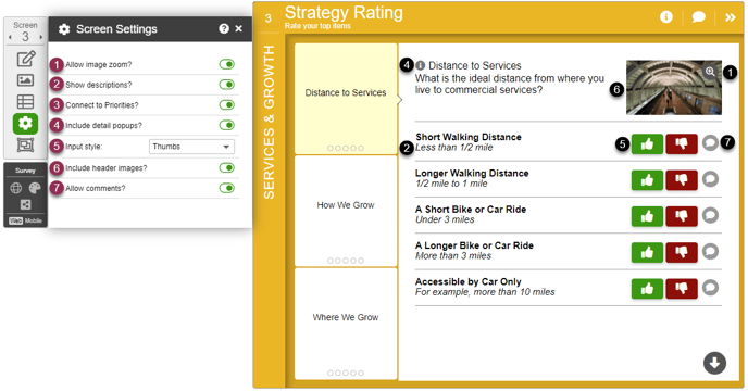 Strategy Rating Screen